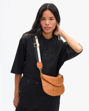 Adjustable Crossbody Strap- Black /Cream/ Cuoio- Two Tone Webbing