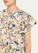 Perline Flutter Sleeve Blouse- Magnolia