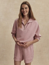 Hawley Half Zip Sweat- Rose Marl