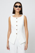 Harry Suiting Waistcoat Top- Summer White