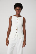 Harry Suiting Waistcoat Top- Summer White