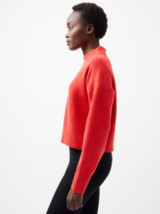 Vhari Crew Neck Jumper- Mars Red