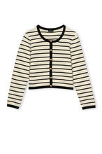 Catania Sweater- Ivory/ Black Stripe