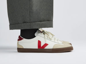 Volley- Leather White Pekin Bark