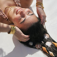 Vesna Braided Herringbone Chain Necklace- Gold
