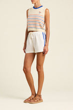Chico Vest Antique White- Multi Stripe