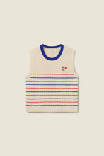 Chico Vest Antique White- Multi Stripe