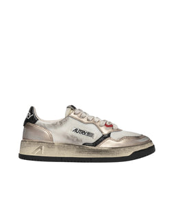 Medalist Low Super Vintage- Mesh/ Suede White Gold