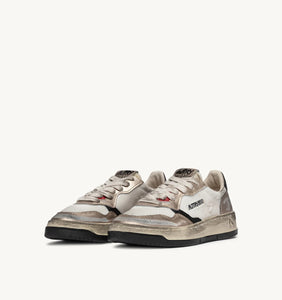 Medalist Low Super Vintage- Mesh/ Suede White Gold