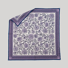 Silk Twill Scarf- Ramble in Viola