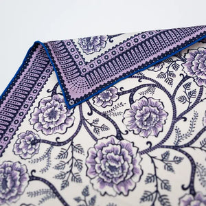 Silk Twill Scarf- Ramble in Viola
