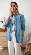 Western Denim Shirt- Denim