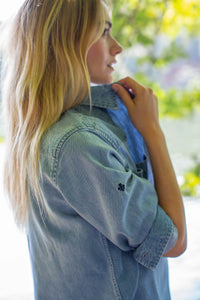 Western Denim Shirt- Denim