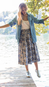 Western Denim Shirt- Denim
