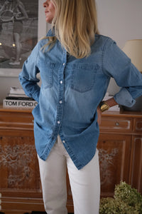 Western Denim Shirt- Denim