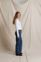 Marcela Long Sleeve Recycled Cotton Rib- White
