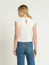 Lulu Mock Neck Top- Porcelain
