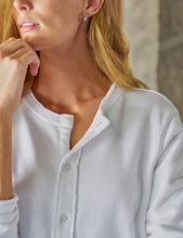 Jackie Sweatshirt Cardigan- White