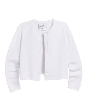 Jackie Sweatshirt Cardigan- White