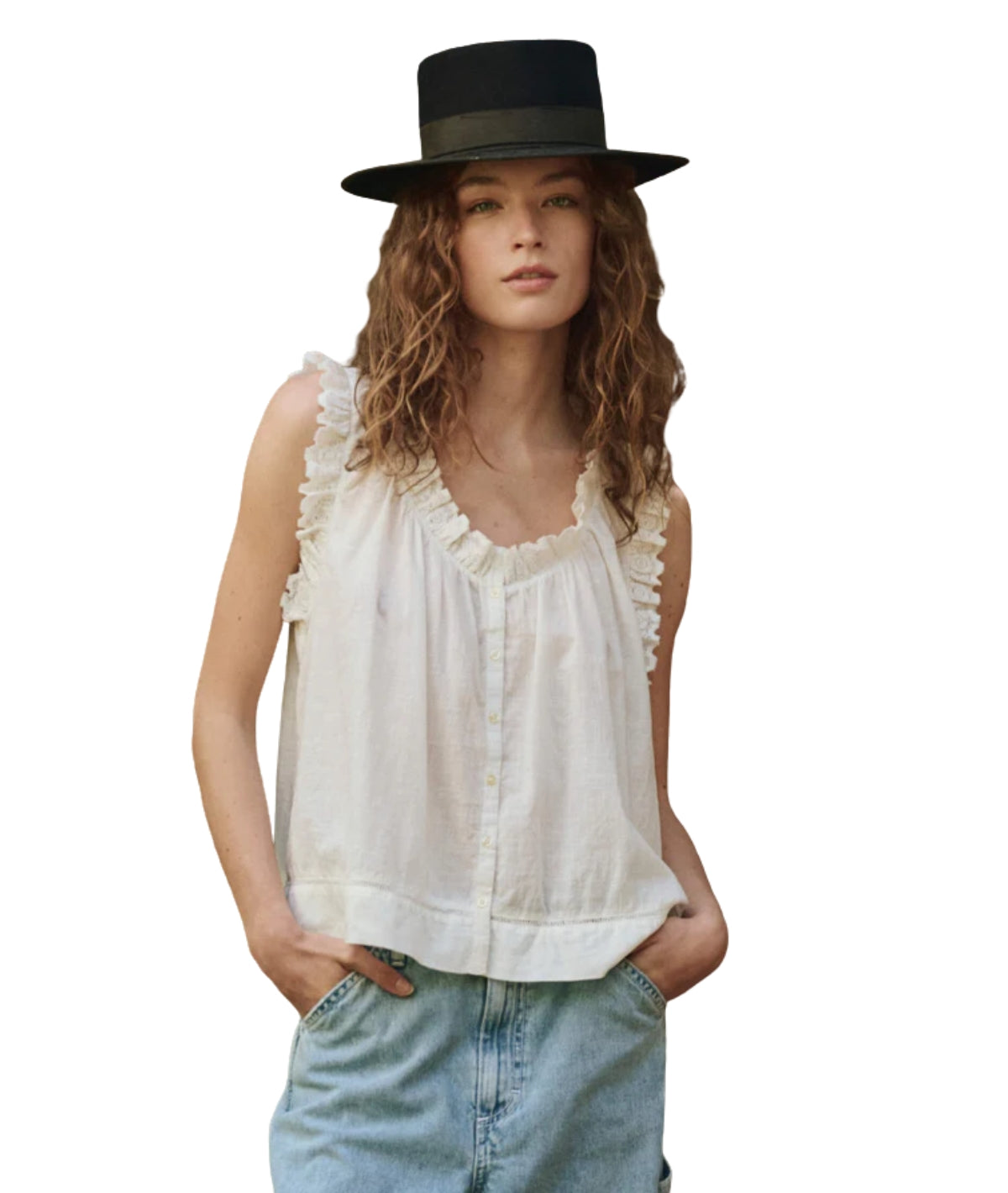 The Vignette Top- White