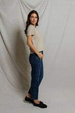 Harley Crewneck Tee- Whitecap Grey