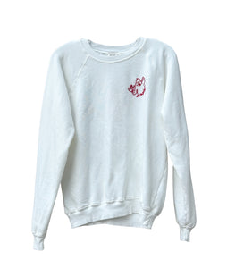 Sooie W/ Hog Sweatshirt- White