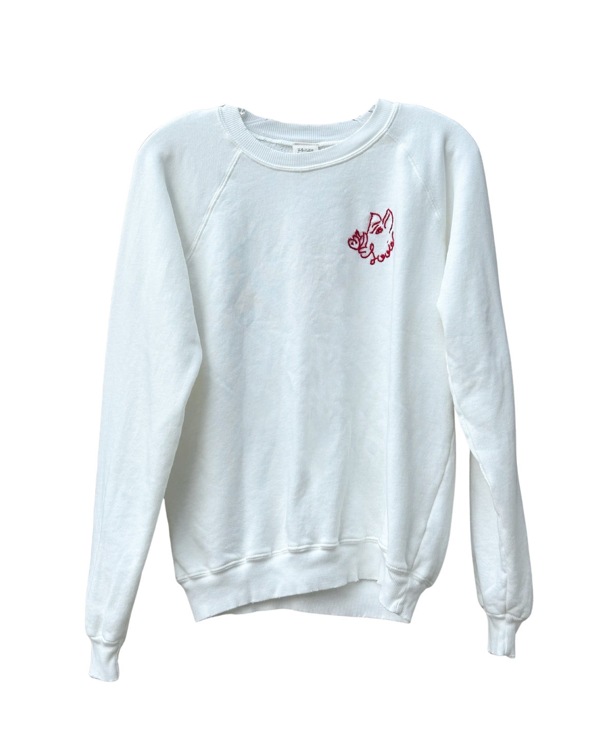 Sooie W/ Hog Sweatshirt- White