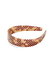 Wide Headband- Tortoise Checker