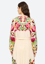 Wilhelmina Embroidered Top- Cream