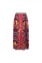 Wimberly Skirt- Birds of a Feather Maroon