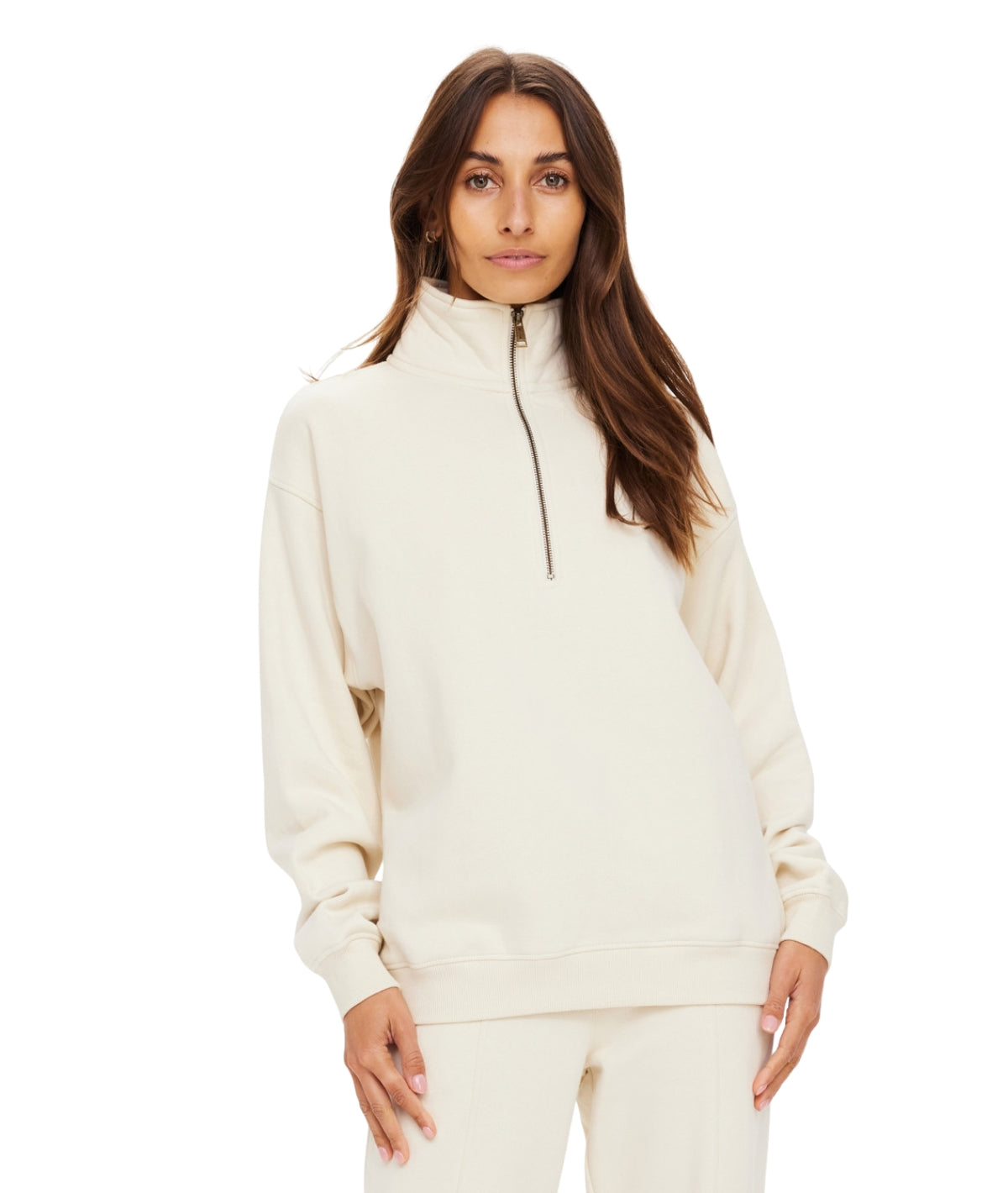 Hamilton Wren Half Zip- White