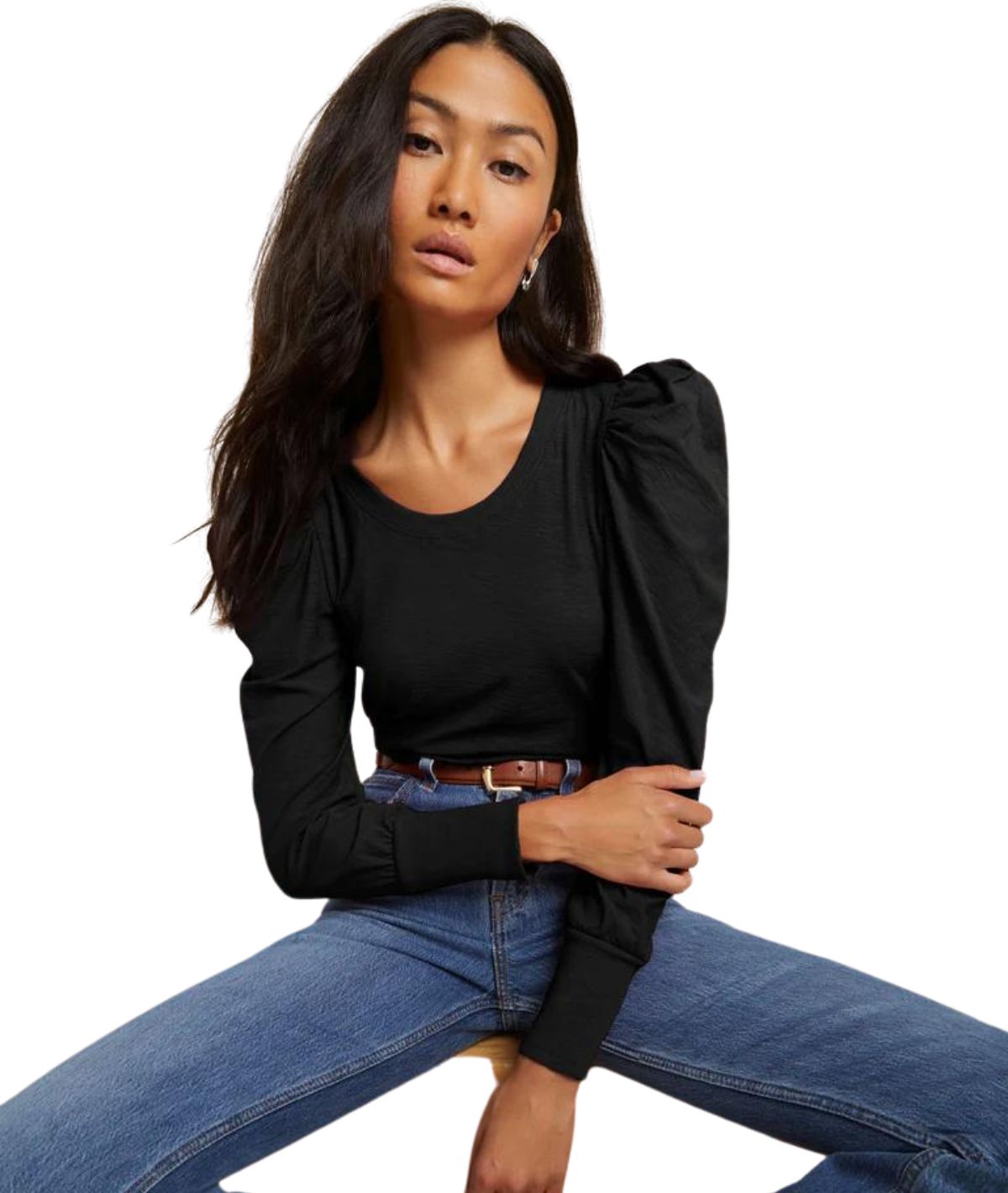 Romy Modest Tee- Jet Black