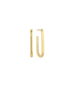 Alaina Pave Gold Hoops