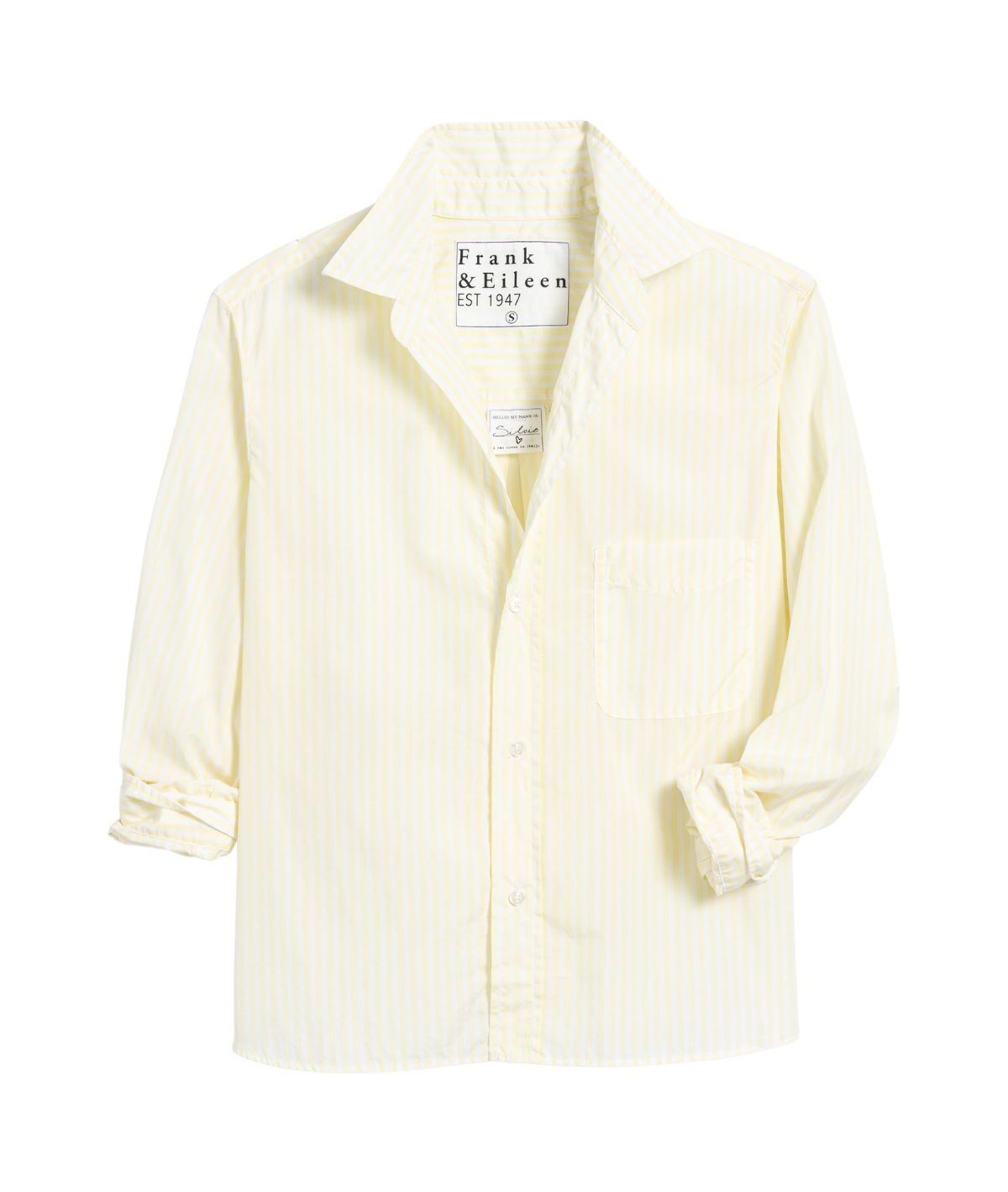 Silvio Boxy Button Up Shirt- Yellow Stripe