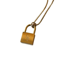 Love Lock Initial Pendant Necklace- S