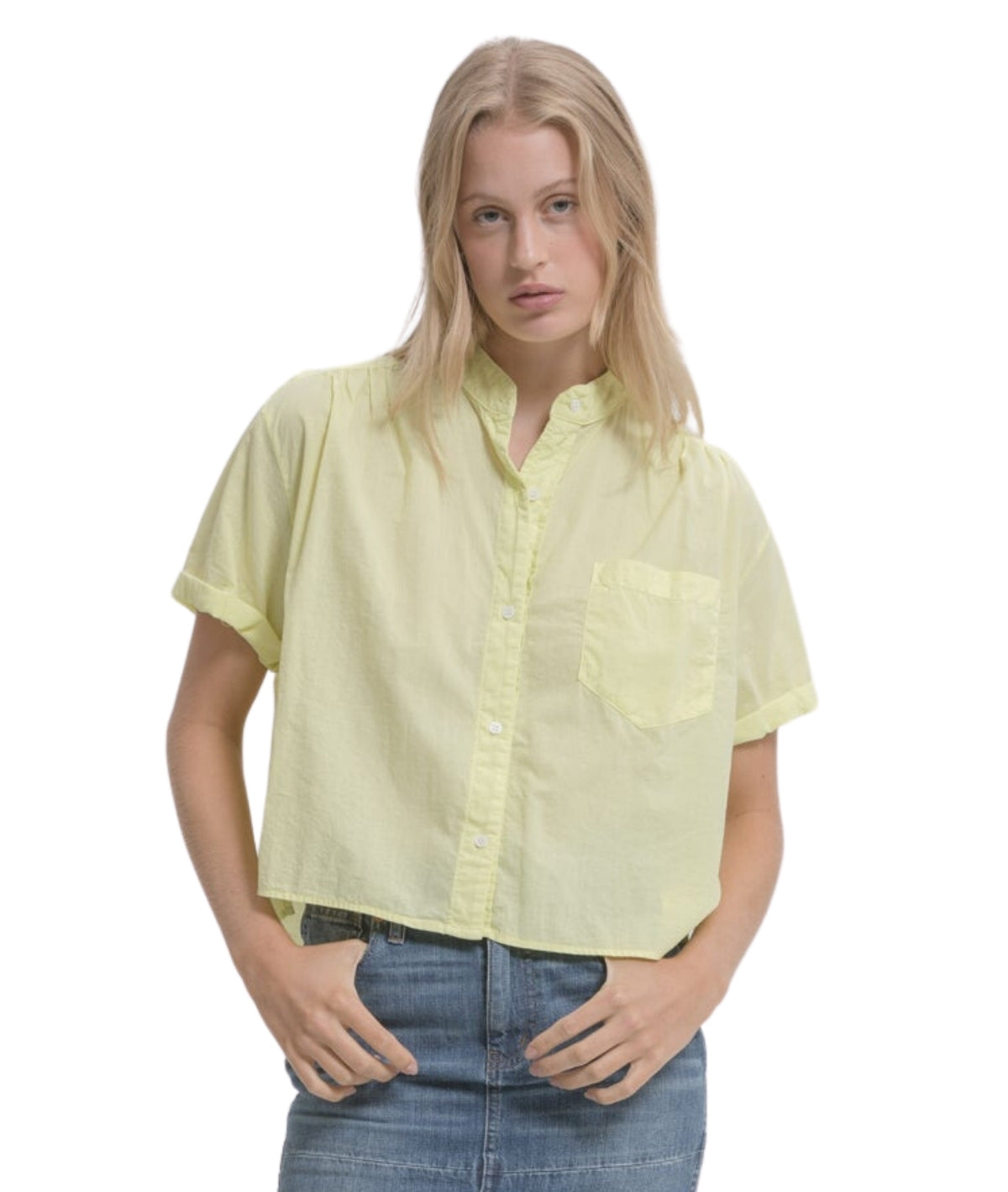 Louella Shirt- Pastel Lime