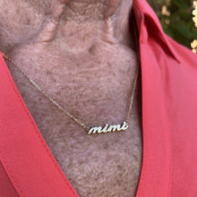 Mimi Script Necklace- 14K Gold Plated