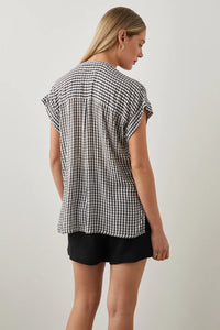 Mel Top- Black Gingham