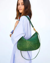 Moyen Messenger- Evergreen Woven Zig-Zag