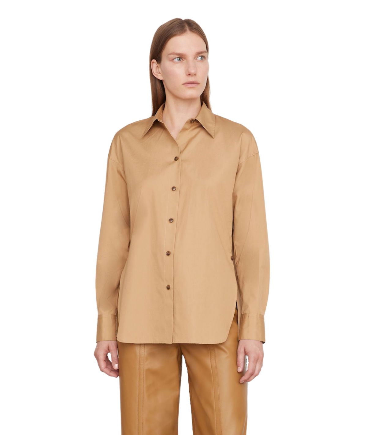 Convertible Button Down- Amber Sand
